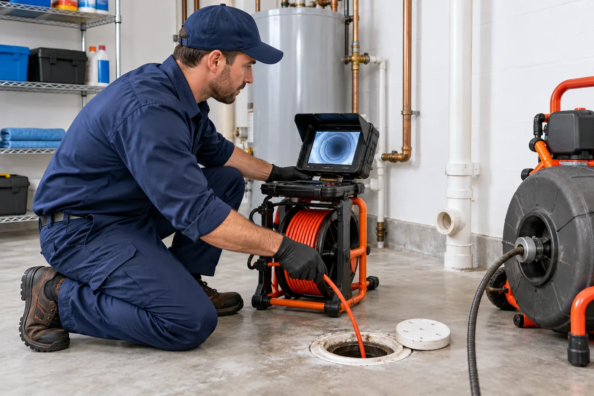Drain cleaning services for clogged drains and sewer lines